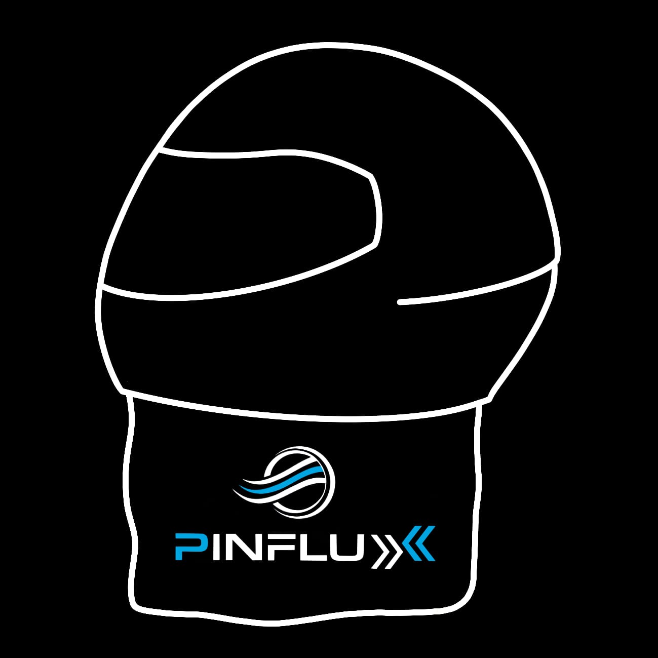 Pinflux schützt den Helm